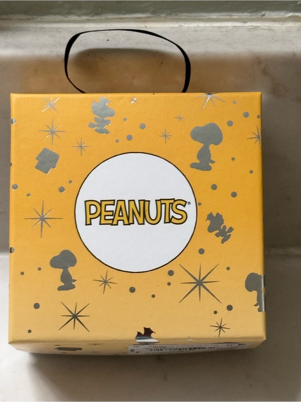 Peanuts Snoopy & Woodstock Fine Silver-Plated Necklace with Blue Crystal - Picture 5 of 5